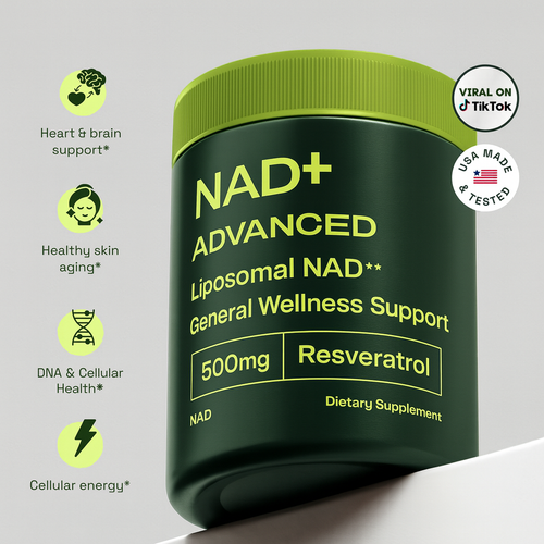 NAD+ Advanced Anti-Aging Supplement With Resveratrol